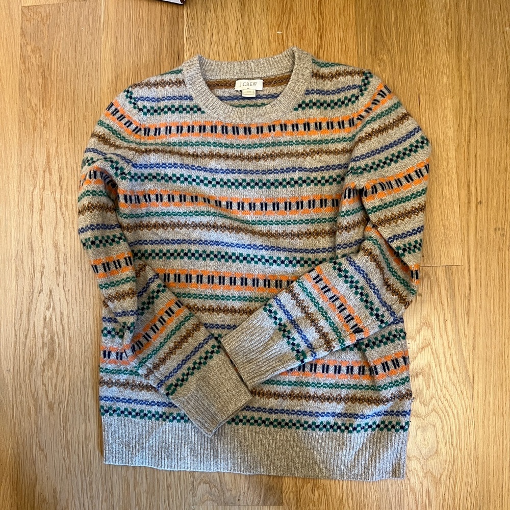 J Crew XS Fair Isle sweater